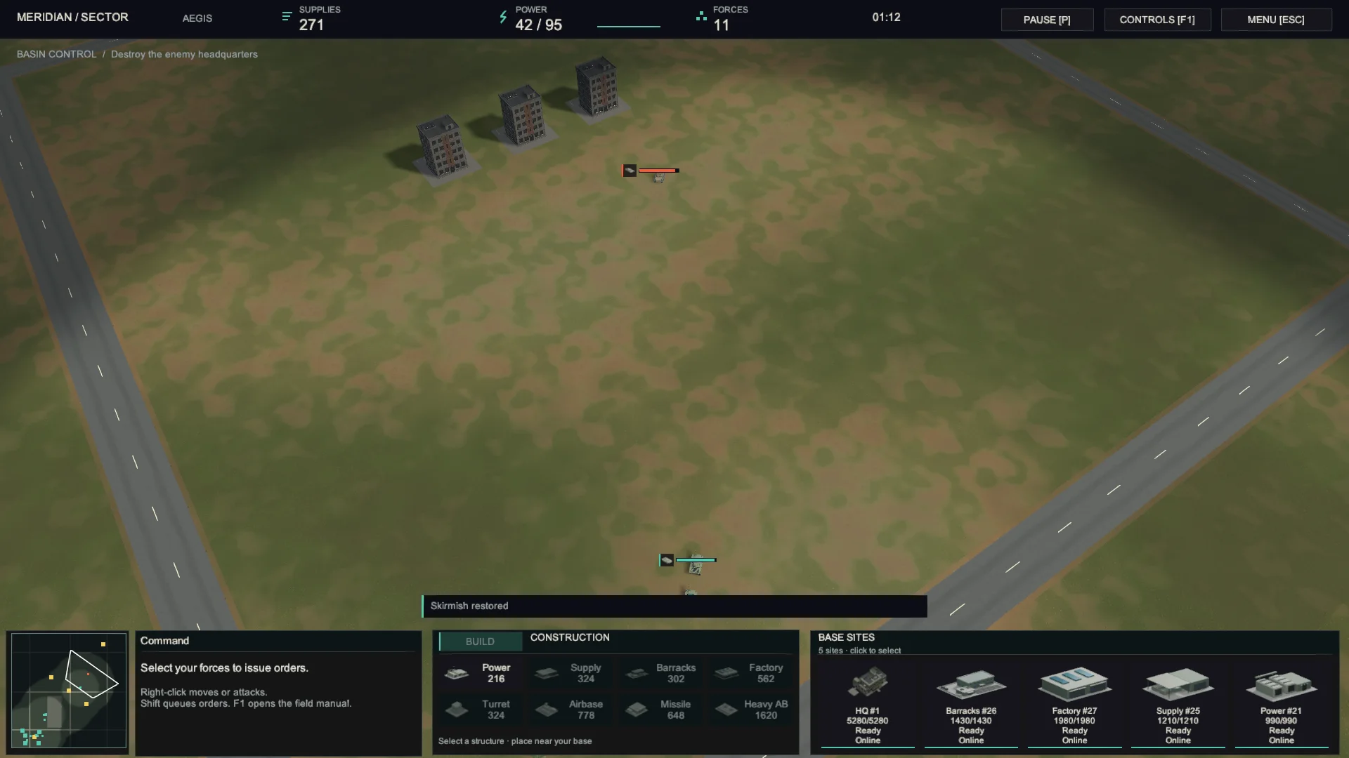 Meridian RTS Alpha oynanış ekran görüntüsü 2