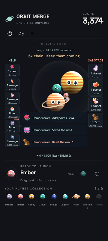 Captura de juego 3 de Orbit Merge