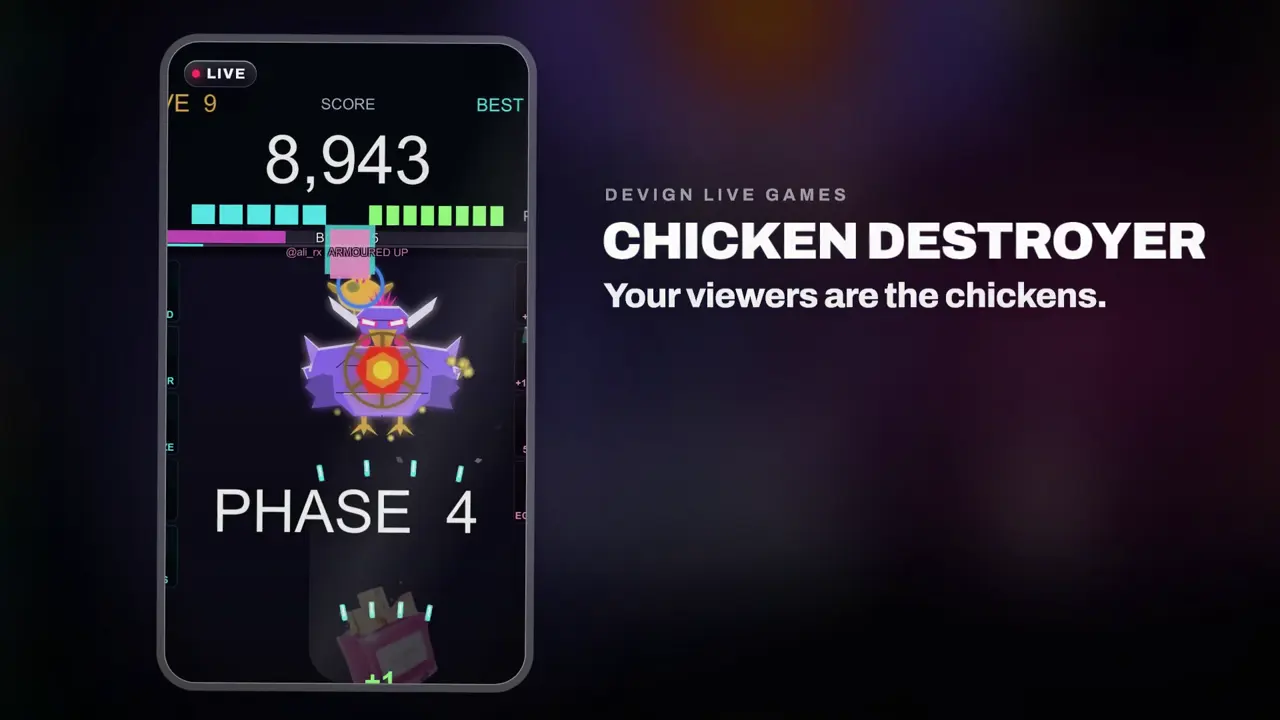 Chicken Destroyer, chicken shooting game for TikTok LIVE: gameplay screenshot 1