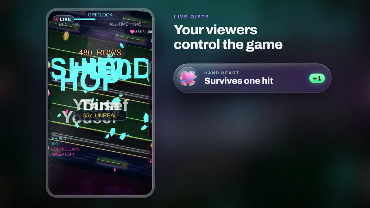 Gridlock, endless road crossing game for TikTok LIVE: gameplay screenshot 2
