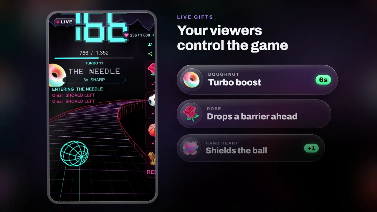 Plummet, ball rolling arcade game for TikTok LIVE: gameplay screenshot 4