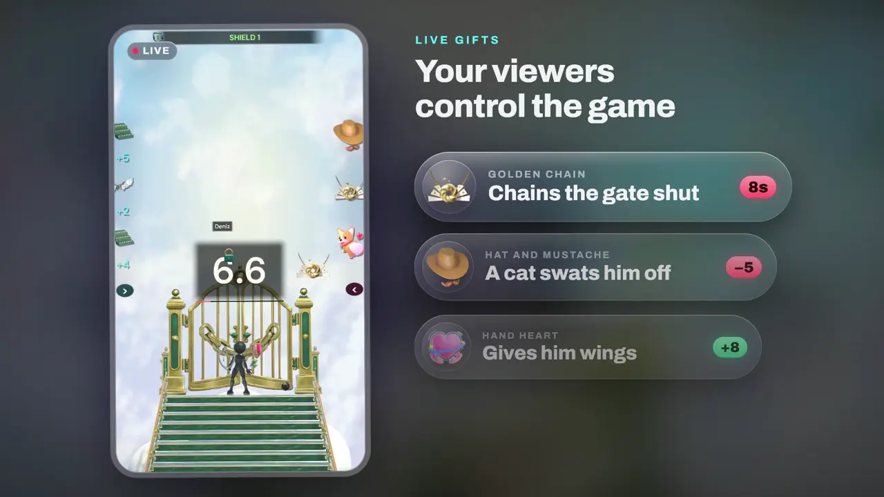 Stairfall, stair climbing game for TikTok LIVE: gameplay screenshot 3