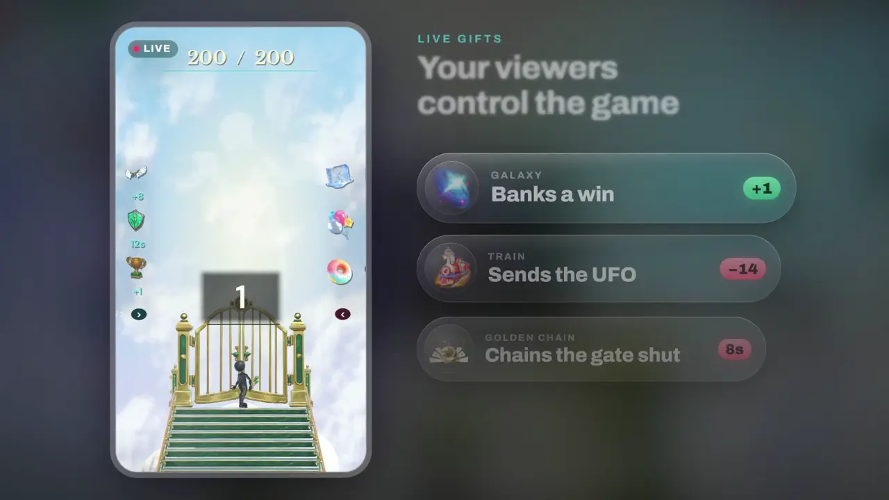 Stairfall, stair climbing game for TikTok LIVE: gameplay screenshot 4