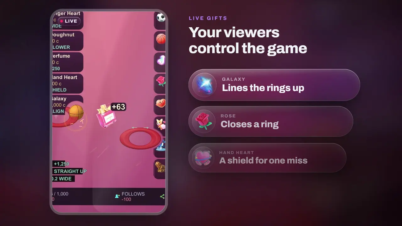 Swish, ball toss arcade game for TikTok LIVE: gameplay screenshot 4