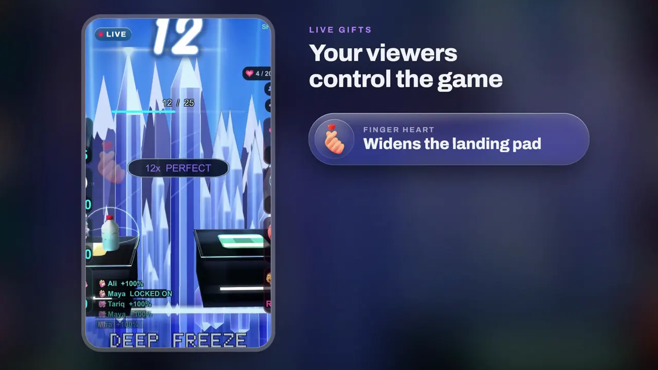 Tumbler, bottle flip game for TikTok LIVE: gameplay screenshot 2