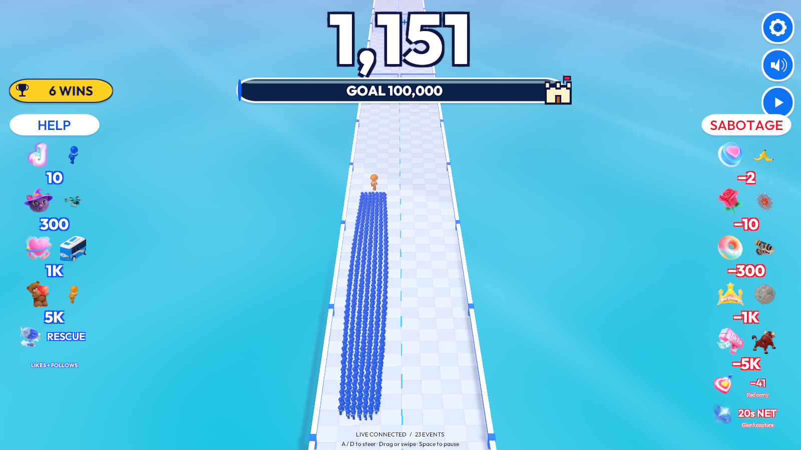 Tidebound Crowd gameplay screenshot 1